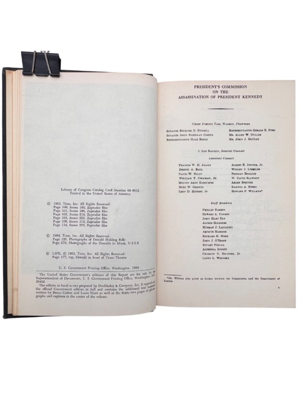 The Official Warren Commission Report On Assassination Of President Kennedy 1964 - Picture 6 of 16